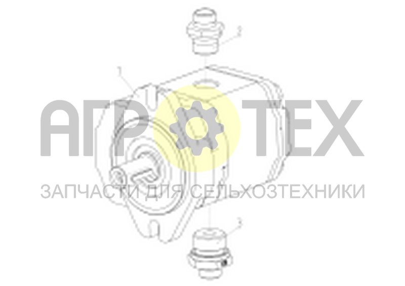 Чертеж Гидромотор (142.09.65.100)